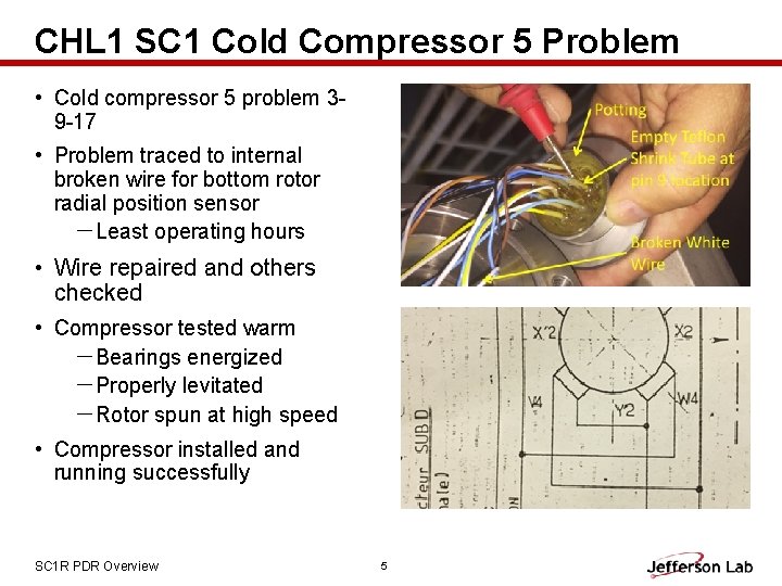 CHL 1 SC 1 Cold Compressor 5 Problem • Cold compressor 5 problem 39