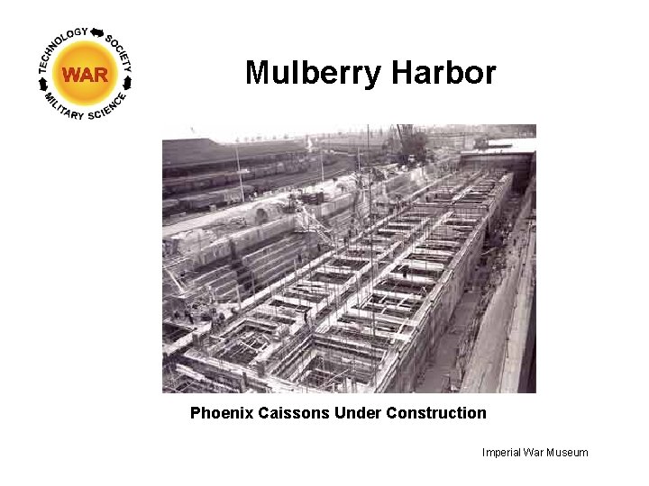 Mulberry Harbor Phoenix Caissons Under Construction Imperial War Museum 