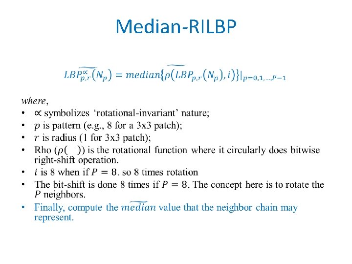 Median-RILBP • 