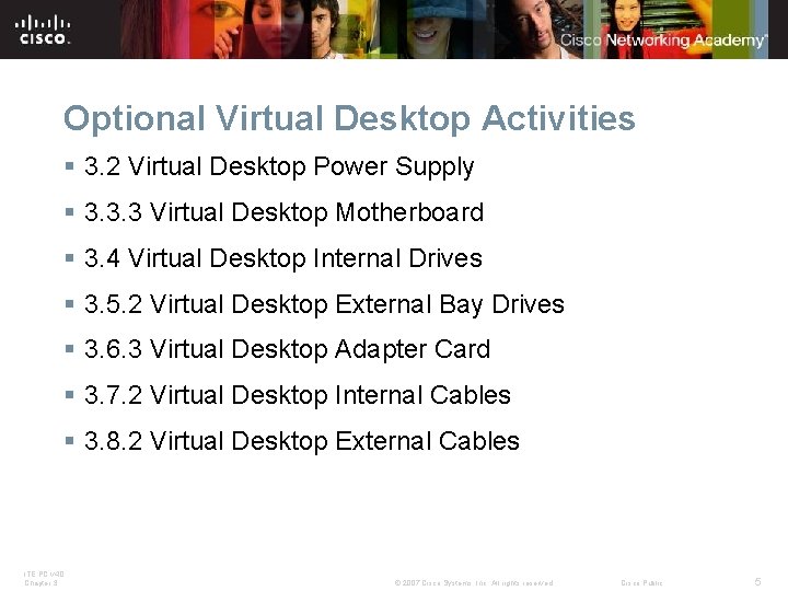 Optional Virtual Desktop Activities § 3. 2 Virtual Desktop Power Supply § 3. 3. Optional Virtual Desktop Activities § 3. 2 Virtual Desktop Power Supply § 3. 3.