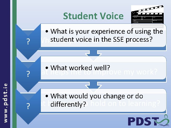 Student Voice • What is your experience of using the student in learn the