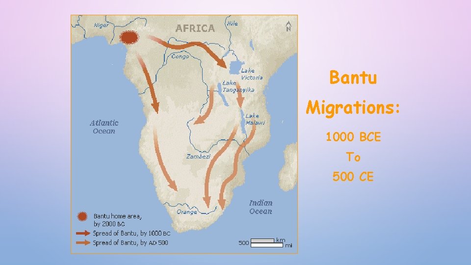 Bantu Migrations: 1000 BCE To 500 CE 