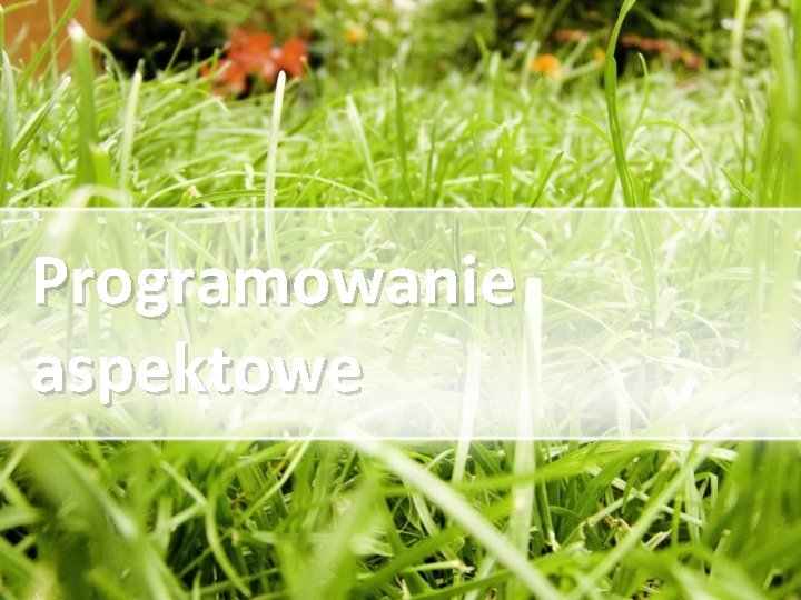 Programowanie aspektowe 