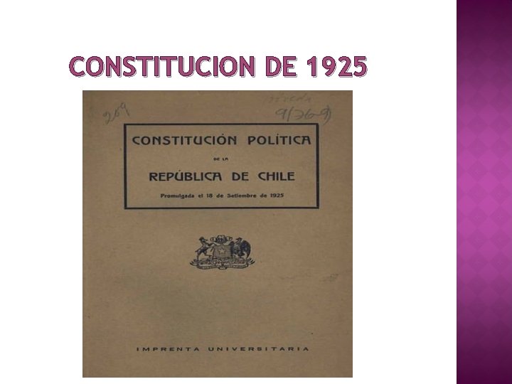 CONSTITUCION DE 1925 