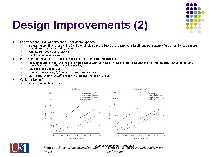 Design Improvements (2) l Improvement: Multi-dimensioned Coordinate Spaces l l Improvement: Multiple Coordinate Spaces