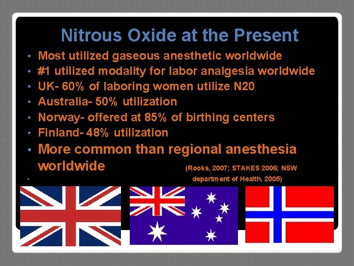 Nitrous Oxide for Labor Analgesia Laurey Munch BSN