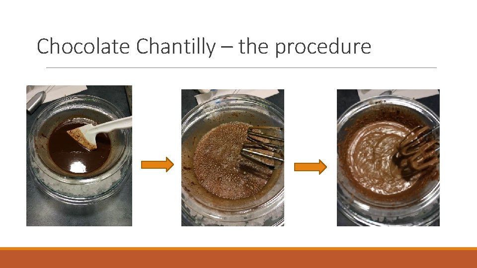 Chocolate Chantilly – the procedure 