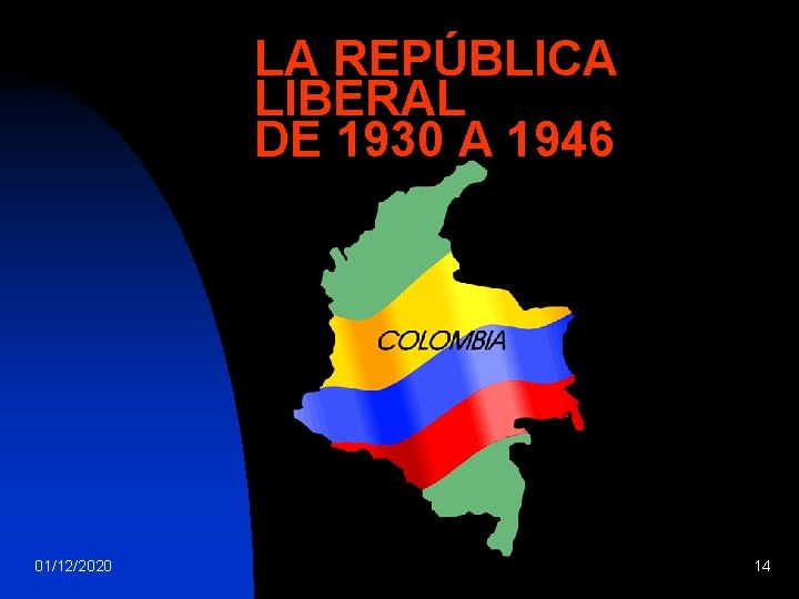 LA REPÚBLICA LIBERAL DE 1930 A 1946 01/12/2020 14 