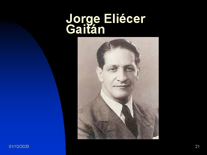 Jorge Eliécer Gaitán 01/12/2020 21 