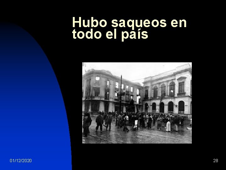 Hubo saqueos en todo el país 01/12/2020 28 