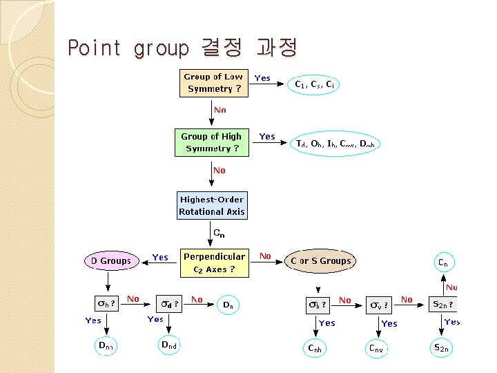 Point group 결정 과정 