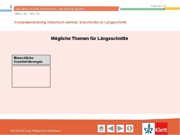 3 Folie 2 von 14 Das Leben in frühen Hochkulturen – das Beispiel Ägypten