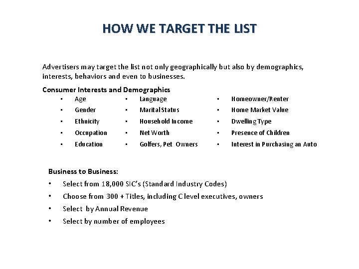 TARGETED EDEPLOYMENT CBS EMARKETING 1 CBS TARGETED EMAIL