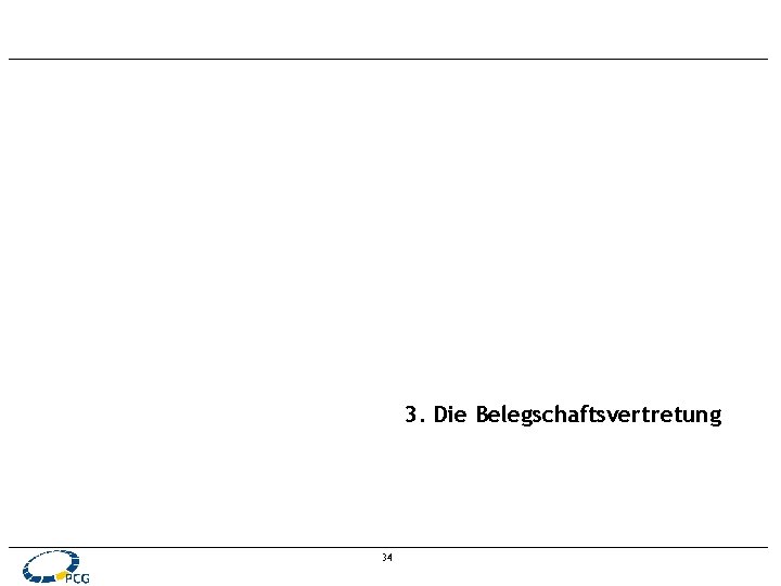 3. Die Belegschaftsvertretung 34 