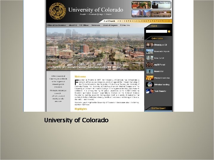 University of Colorado 