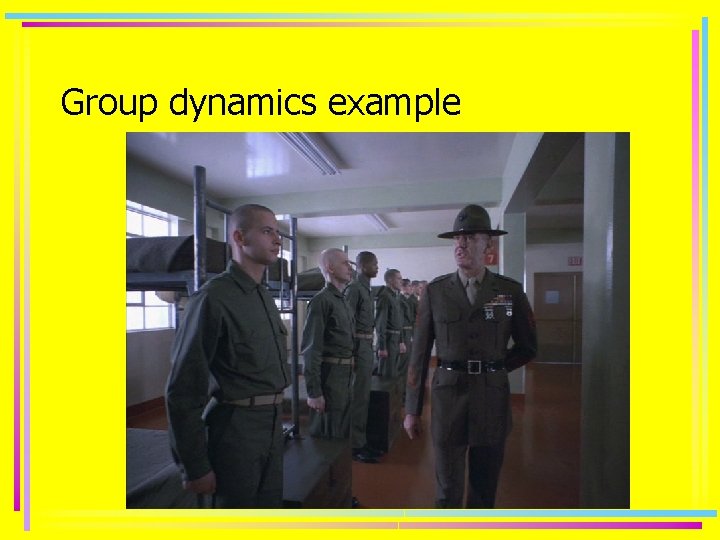 Group dynamics example 
