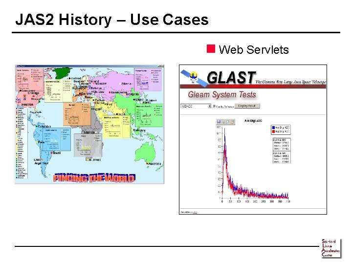 JAS 2 History – Use Cases n Web Servlets n Custom Applications 