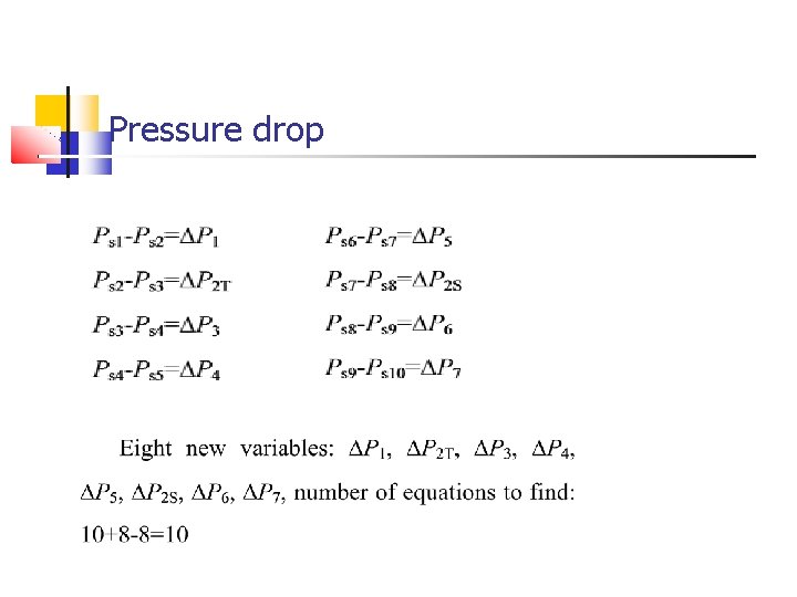 Pressure drop 