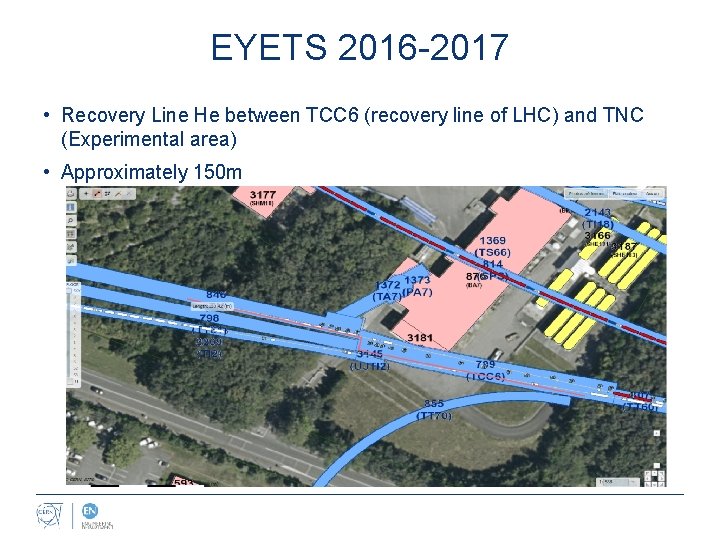 EYETS 2016 -2017 • Recovery Line He between TCC 6 (recovery line of LHC)