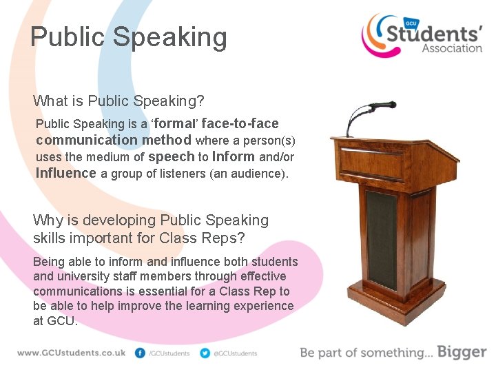 Public Speaking What is Public Speaking? Public Speaking is a ‘formal’ face-to-face communication method