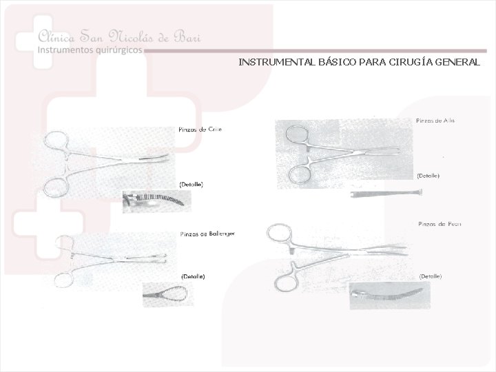 INSTRUMENTAL BÁSICO PARA CIRUGÍA GENERAL 