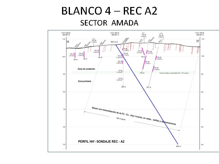 BLANCO 4 – REC A 2 SECTOR AMADA 