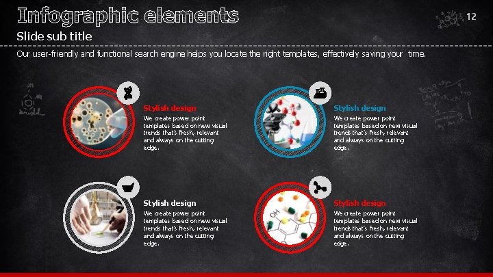 12 Slide sub title Our user-friendly and functional search engine helps you locate the