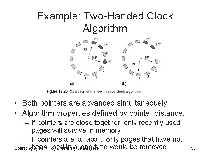 Example: Two-Handed Clock Algorithm • Both pointers are advanced simultaneously • Algorithm properties defined