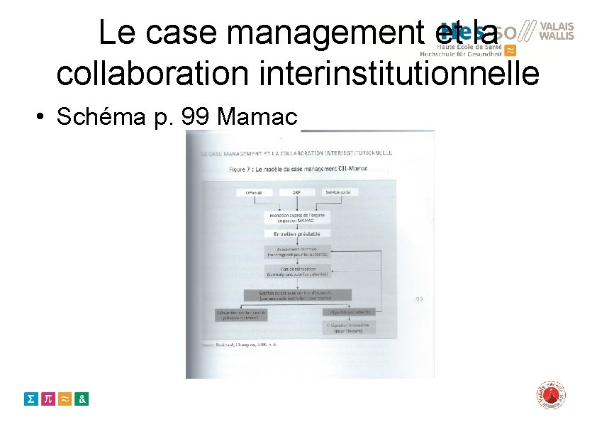 Le case management et la collaboration interinstitutionnelle • Schéma p. 99 Mamac 