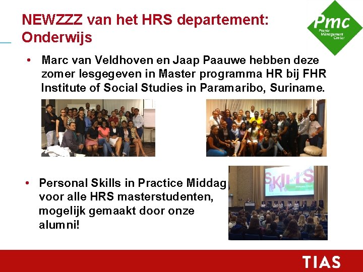 NEWZZZ van het HRS departement: Onderwijs • Marc van Veldhoven en Jaap Paauwe hebben