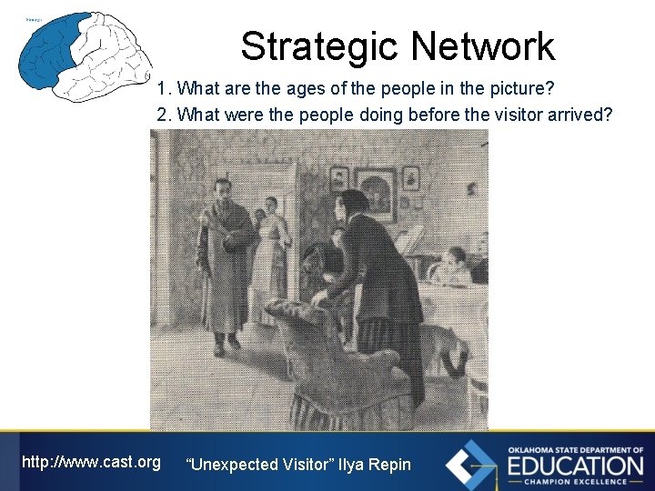Strategic Network 1. What are the ages of the people in the picture? 2.