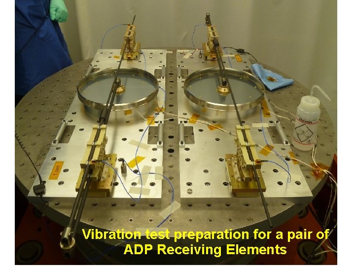 SMART Title Vibration test preparation for a pair of ADP Receiving Elements 