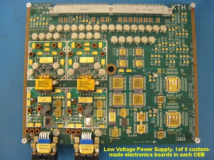 SMART Title Low Voltage Power Supply. 1 of 8 custommade electronics boards in each