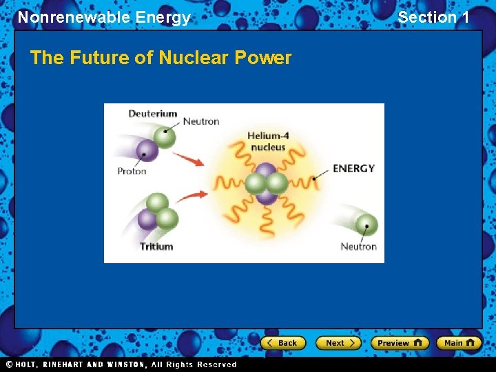 Nonrenewable Energy The Future of Nuclear Power Section 1 