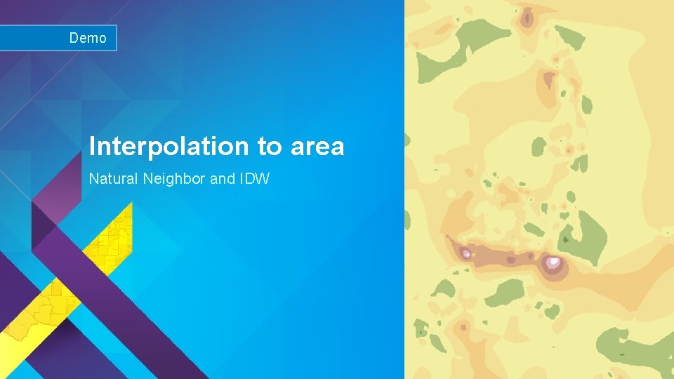 Demo Interpolation to area Natural Neighbor and IDW Esri UC 2015 | Technical Workshop