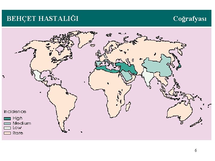 BEHÇET HASTALIĞI Coğrafyası 6 