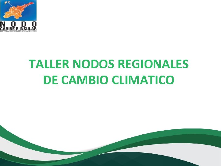 TALLER NODOS REGIONALES DE CAMBIO CLIMATICO 