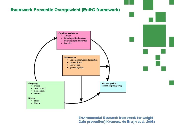 Raamwerk Preventie Overgewicht (En. RG framework) Environmental Research framework for weight Gain prevention)(Kremers, de