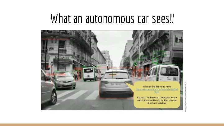 What an autonomous car sees!! 