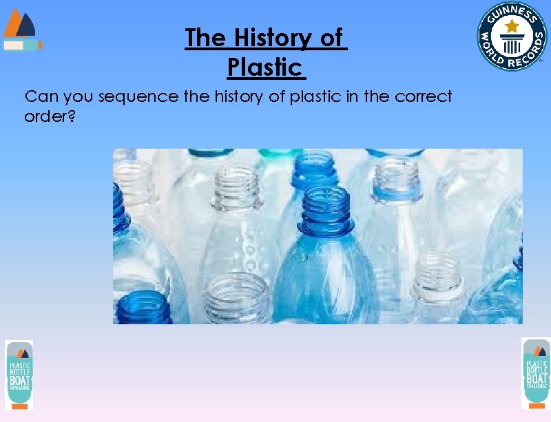 The History of Plastic Can you sequence the history of plastic in the correct