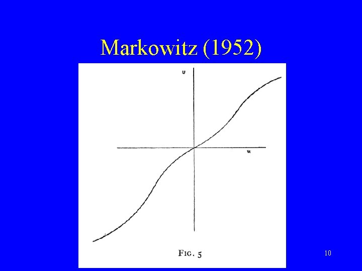 Markowitz (1952) 10 