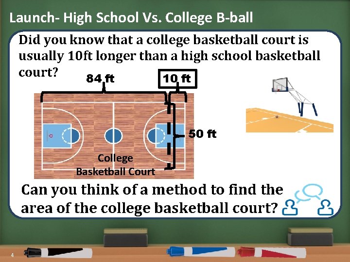 Launch- High School Vs. College B-ball Did you know that a college basketball court