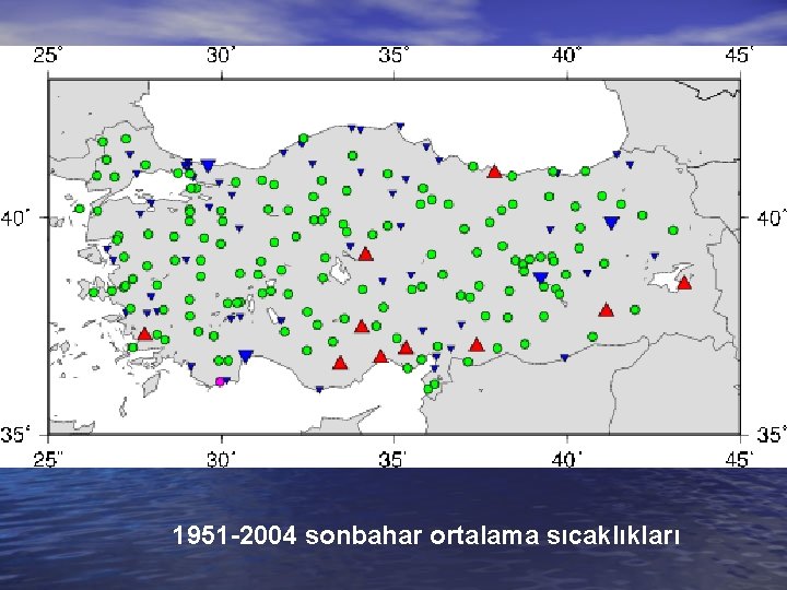 1951 -2004 sonbahar ortalama sıcaklıkları 