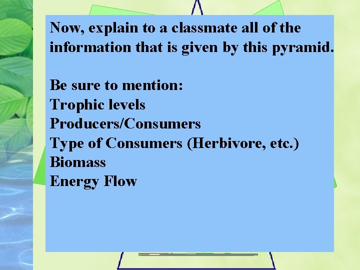 Now, explain to a classmate all of the information that is given by this Now, explain to a classmate all of the information that is given by this