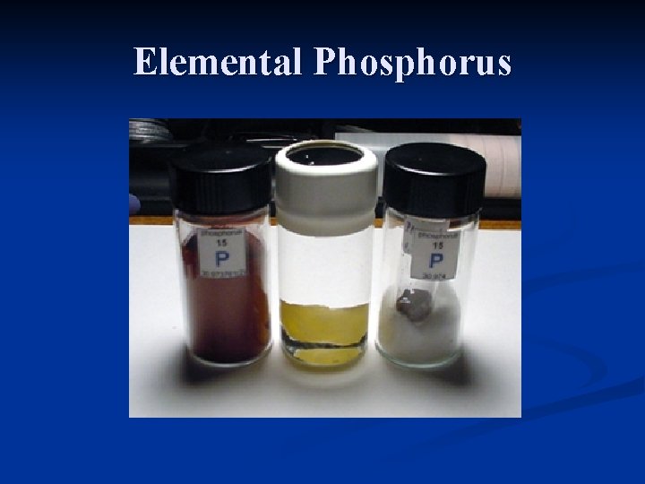 Elemental Phosphorus 