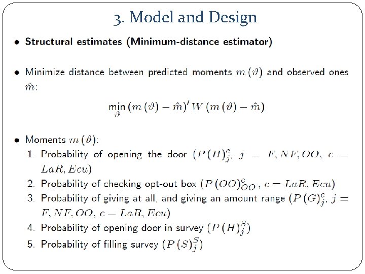 3. Model and Design 