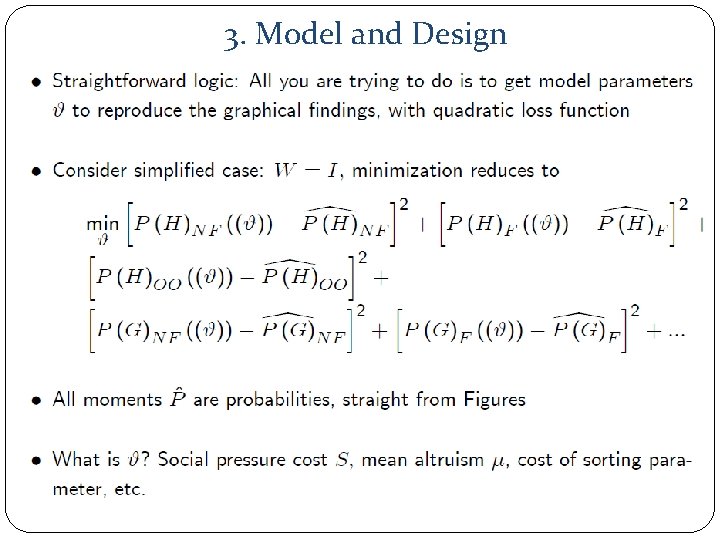 3. Model and Design 