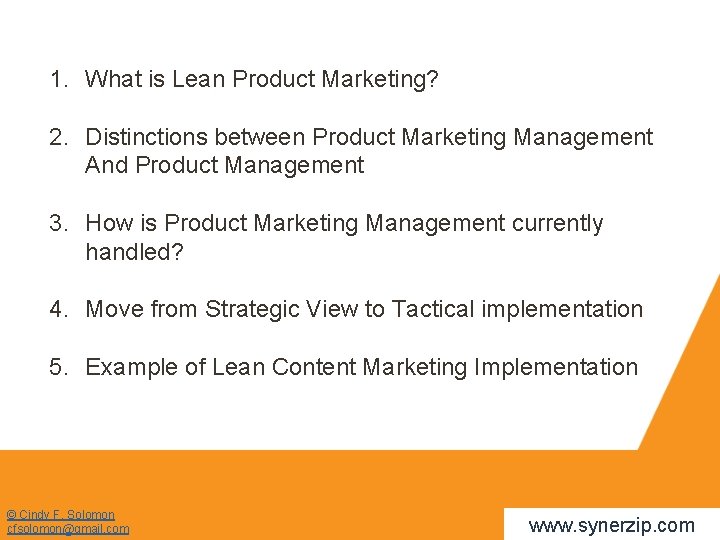 1. What is Lean Product Marketing? 2. Distinctions between Product Marketing Management And Product