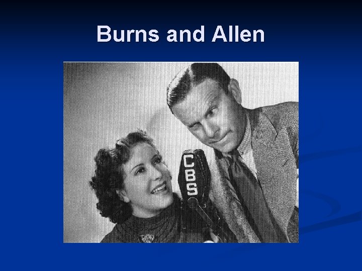 Burns and Allen 