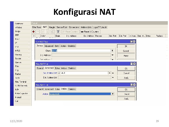 Konfigurasi NAT 12/1/2020 29 